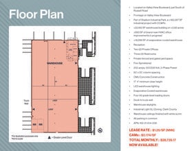 5979 Valley View Blvd, Las Vegas, NV à louer Plan d’étage– Image 1 sur 1