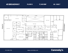 45 Broadway, New York, NY à louer Plan d’étage– Image 1 sur 1