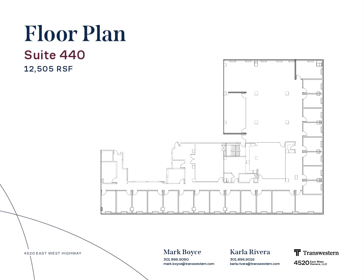 4520 East West Hwy, Bethesda, MD à louer Plan d’étage– Image 1 sur 1