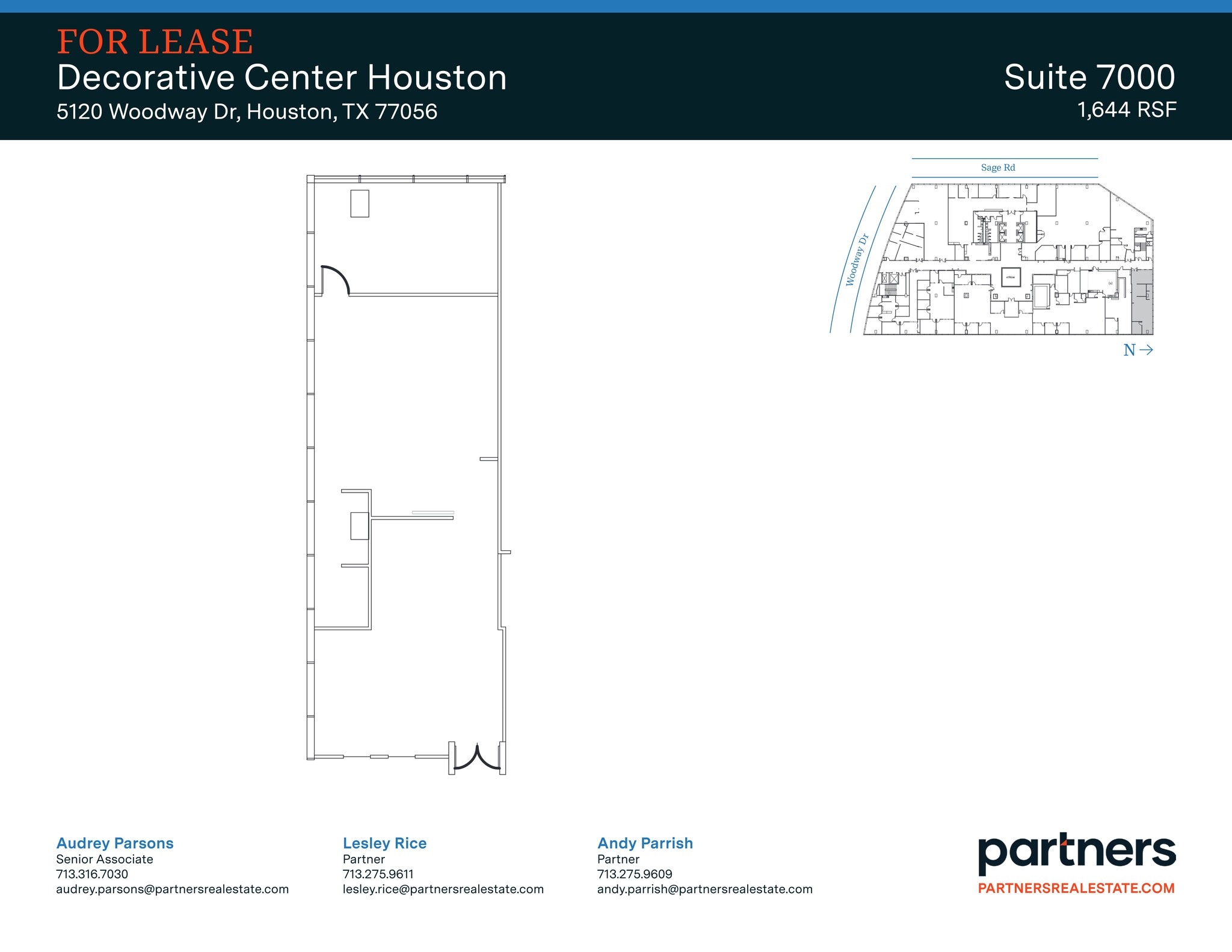 5120 Woodway Dr, Houston, TX à louer Plan de site– Image 1 sur 1