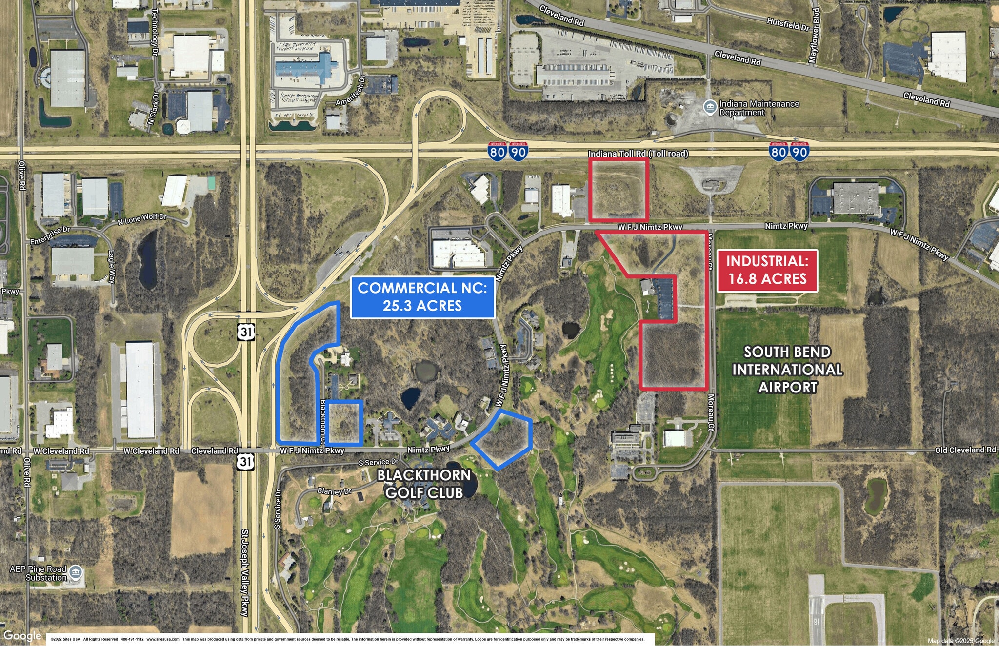 16.8 AC NC Commercial Land | South Bend portefeuille de 6 biens à vendre sur LoopNet.fr Photo de l’immeuble– Image 1 sur 8