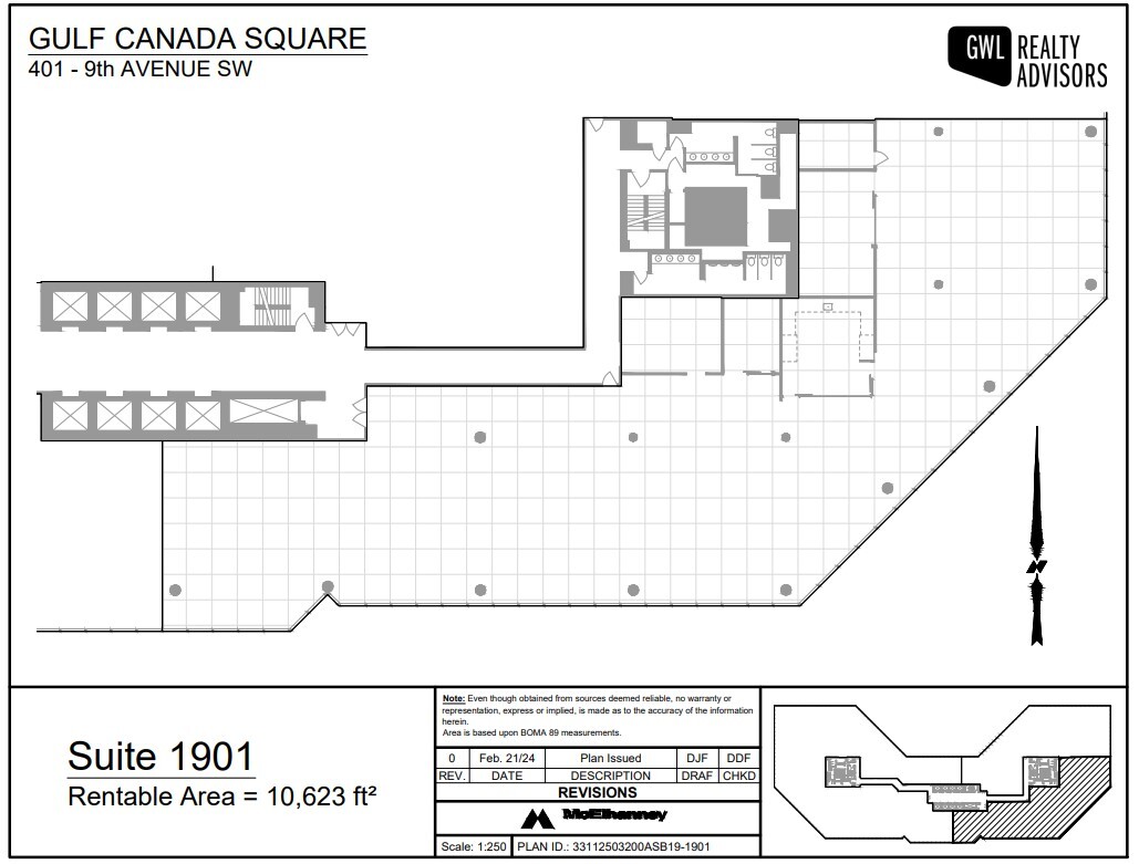401 9th Ave SW, Calgary, AB à louer Plan d’étage– Image 1 sur 1