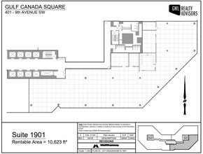 401 9th Ave SW, Calgary, AB à louer Plan d’étage– Image 1 sur 1