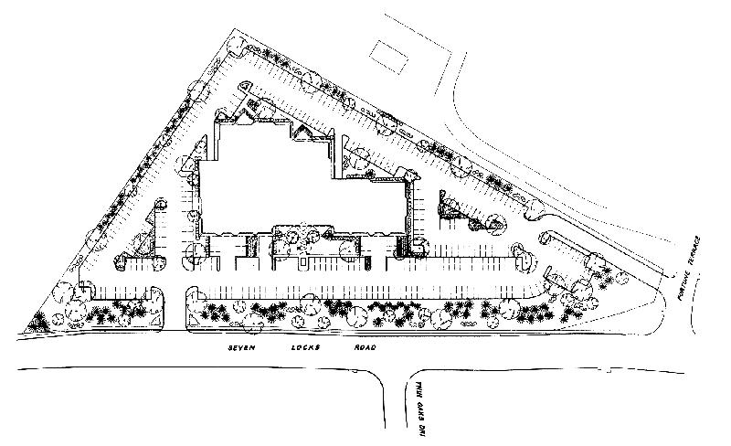 1201 Seven Locks Rd, Rockville, MD à louer - Plan de site – Image 2 sur 9