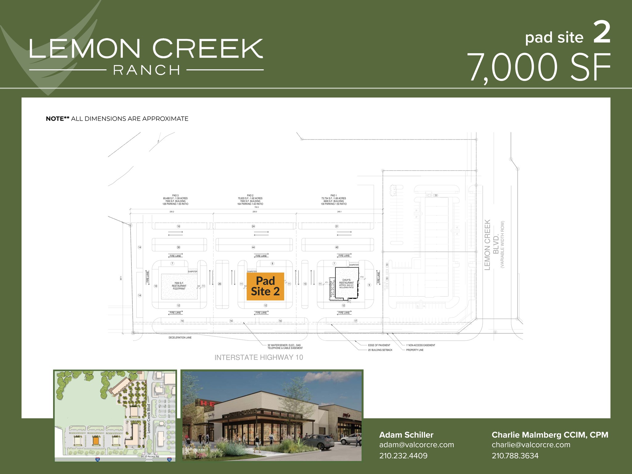 I-10 W & Balcones Creek Dr, Boerne, TX à louer Plan de site– Image 1 sur 1