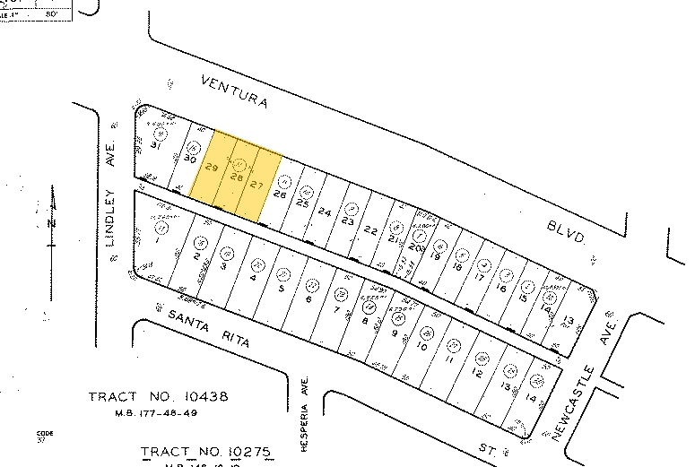 18066 Ventura Blvd, Encino, CA à vendre - Plan cadastral – Image 3 sur 31