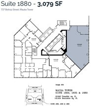 733 Bishop St, Honolulu, HI à louer Plan d’étage– Image 1 sur 1