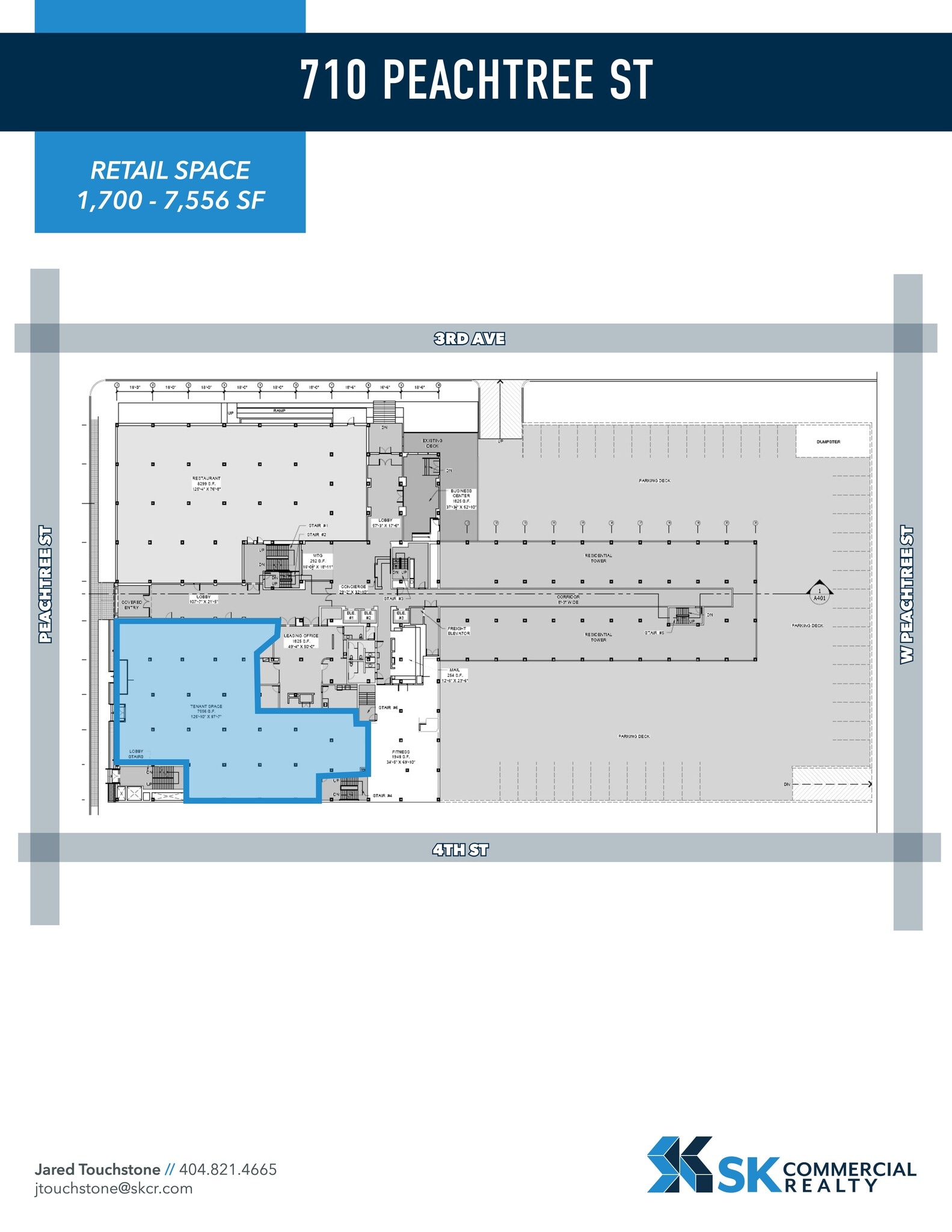 710 Peachtree St NE, Atlanta, GA à louer Plan de site– Image 1 sur 1