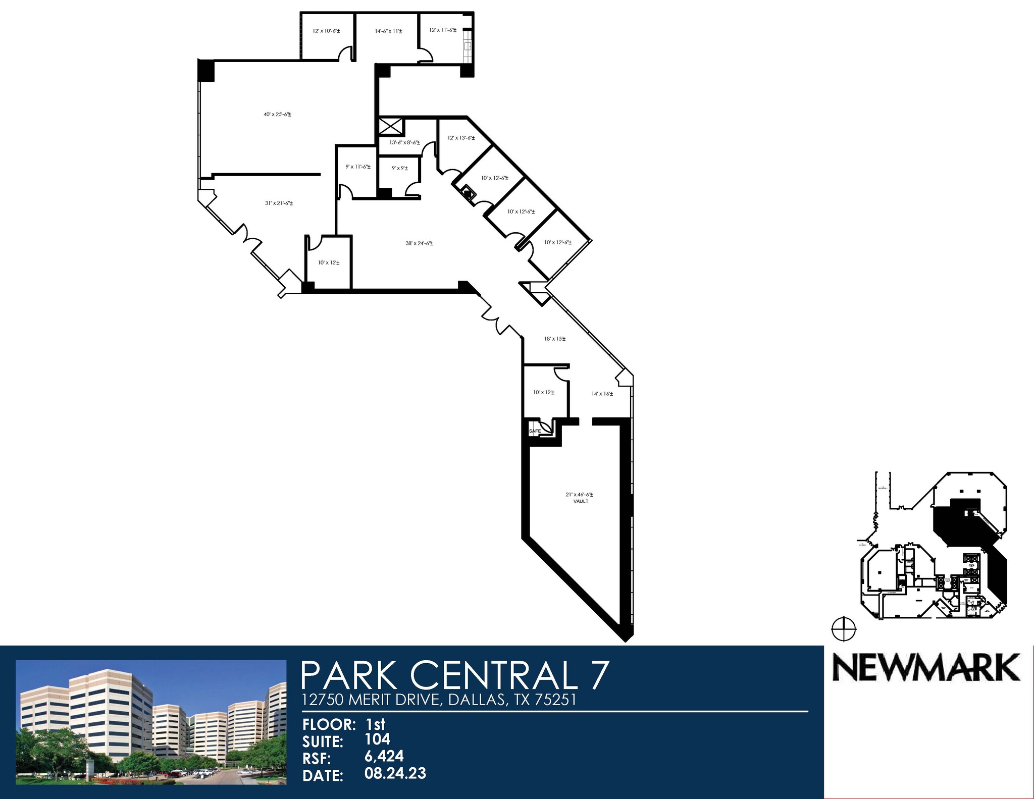 12750 Merit Dr, Dallas, TX à louer Plan d’étage– Image 1 sur 1