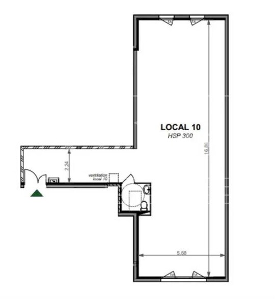 Bureau dans Aubagne à louer - Plan d’étage – Image 3 sur 9