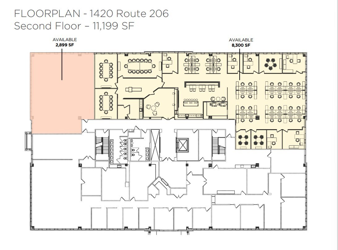 1420 Route 206, Bedminster, NJ à louer Plan d’étage– Image 1 sur 1