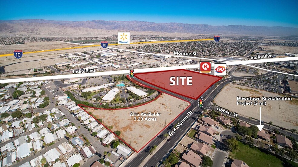 Indio Blvd & Hoover St, Indio, CA à vendre - Aérien – Image 2 sur 2