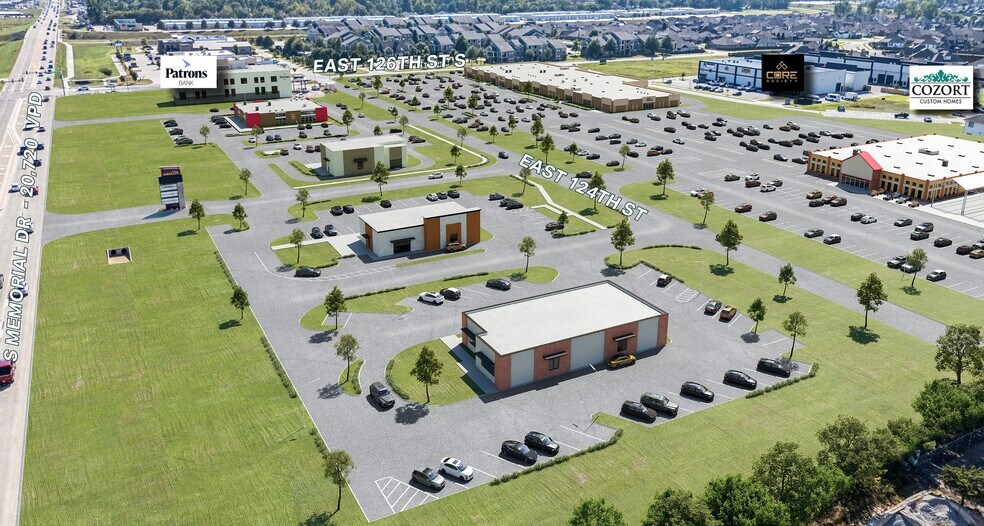NWC of E 126th St S & S Memorial Dr, Bixby, OK à vendre - Aérien – Image 1 sur 4
