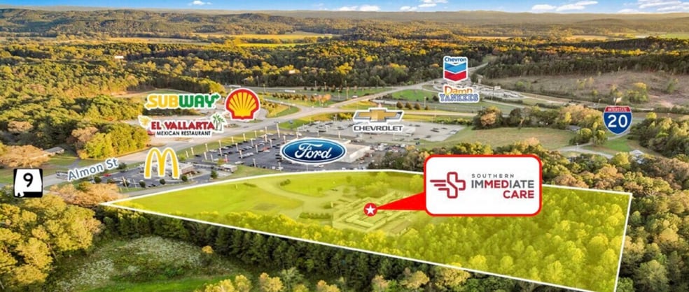 150 Tompkins St, Heflin, AL à vendre - Aérien – Image 2 sur 4