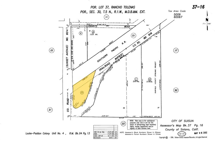 300 Railroad Ave, Suisun City, CA à vendre - Plan cadastral – Image 2 sur 10