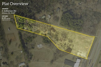 Plus de détails pour 8032 Jefferson rd, Athens, GA - Terrain à vendre