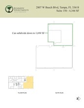 2807 W Busch Blvd, Tampa, FL à louer Plan de site– Image 2 sur 2