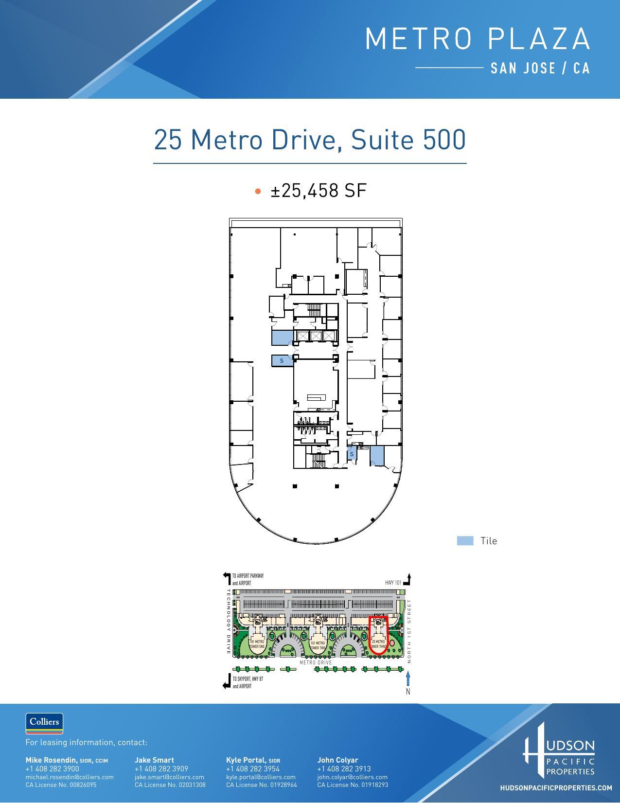 25 Metro Dr, San Jose, CA à louer Plan d’étage– Image 1 sur 1