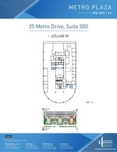 25 Metro Dr, San Jose, CA à louer Plan d’étage– Image 1 sur 1