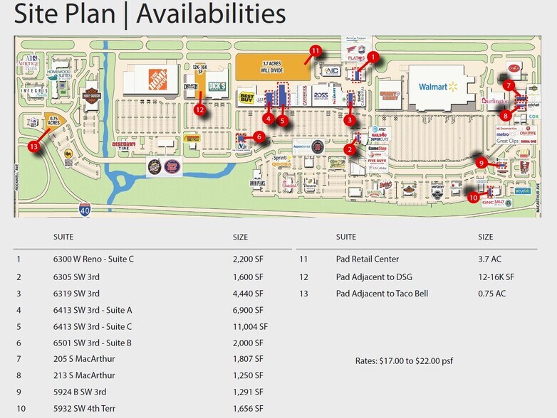 I-40 & Rockwell Ave, Oklahoma City, OK à louer - Plan de site – Image 3 sur 3