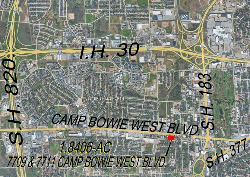 7711 Camp Bowie West Blvd, Fort Worth, TX à vendre - Aérien – Image 2 sur 7