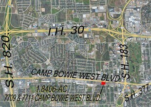7711 Camp Bowie West Blvd, Fort Worth, TX - Vue aérienne vue de carte