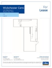 12012 Wickchester Ln, Houston, TX à louer Plan d’étage– Image 1 sur 5