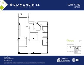 2490 W 26th Ave, Denver, CO à louer Plan d’étage– Image 1 sur 2