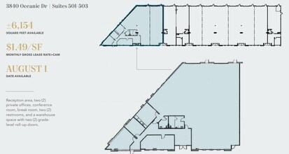 3830 Oceanic Dr, Oceanside, CA à louer Plan d’étage– Image 1 sur 1