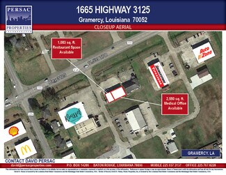 Plus de détails pour 1665 Highway 3125, Gramercy, LA - Bureau/Local commercial, Local commercial à louer