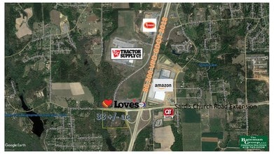 5250 Sardis Church Rd, Macon-Bibb, GA - Vue aérienne  vue de carte