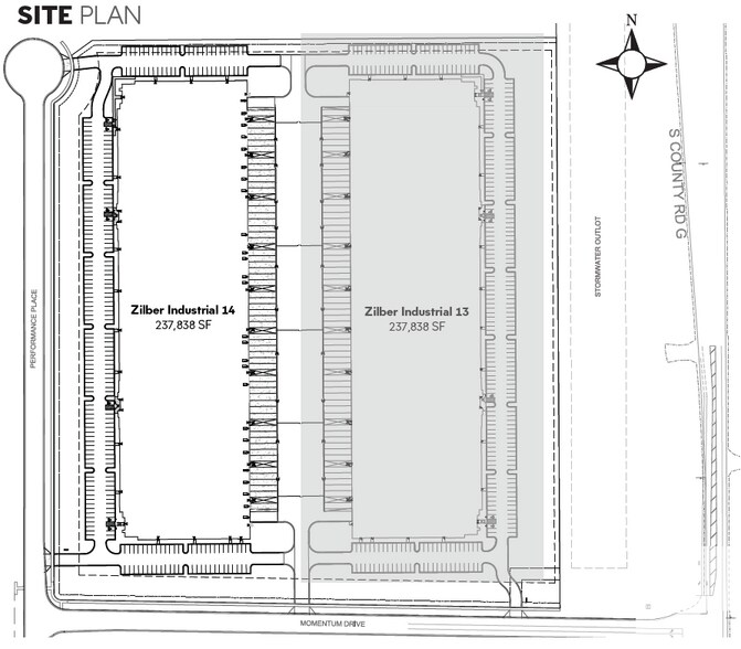 130 Momentum Dr, Janesville, WI à louer - Plan de site – Image 2 sur 2