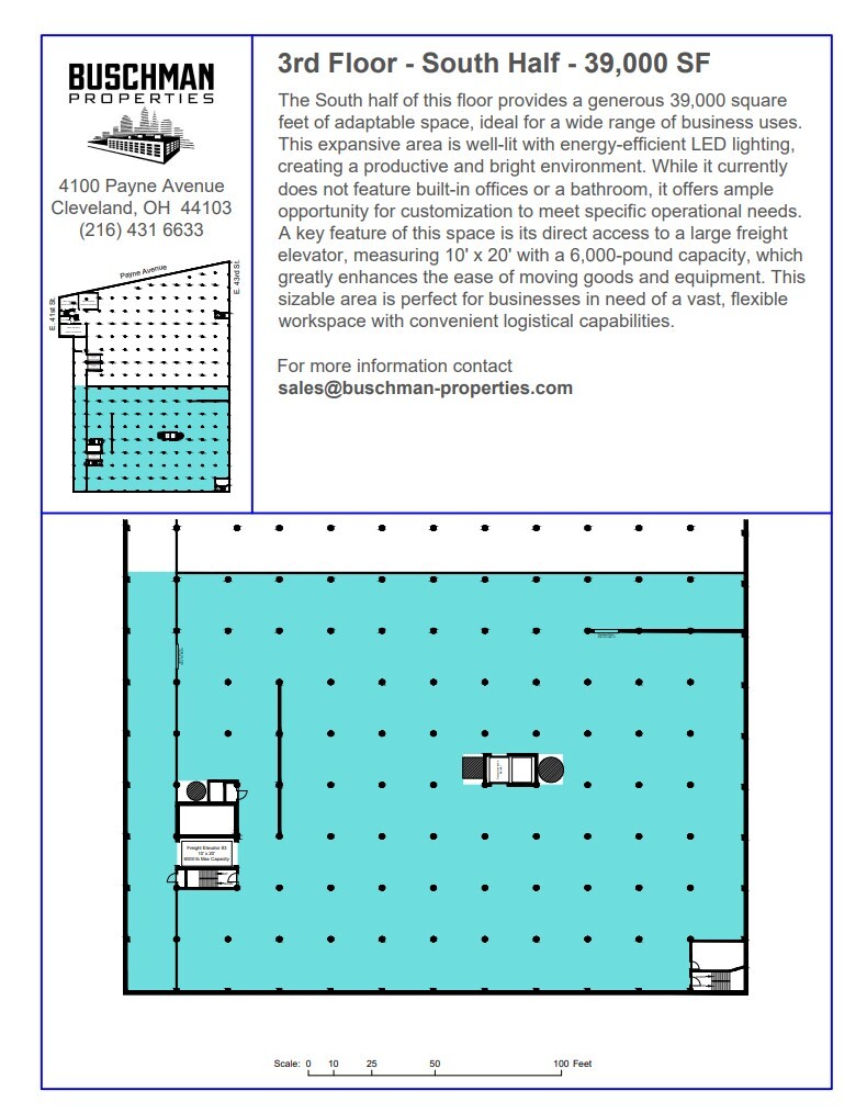 4100 Payne Ave, Cleveland, OH à louer Plan d’étage– Image 1 sur 1
