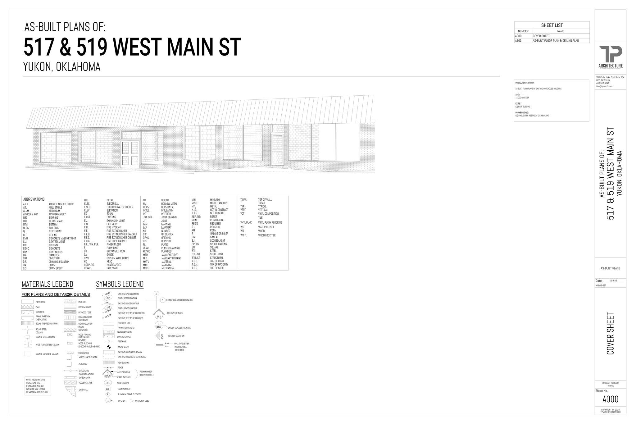 517-519 W Main St, Yukon, OK à louer Plan de site– Image 1 sur 10