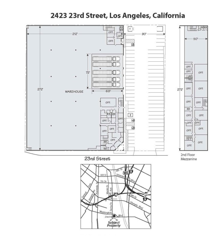 2423 E 23rd St, Los Angeles, CA à louer Plan d’étage– Image 1 sur 1