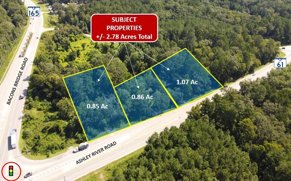 5132 Ashley River Road - Land portefeuille de 2 biens à vendre sur LoopNet.fr Aérien– Image 1 sur 2