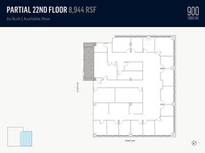 900 Third Ave, New York, NY à louer Plan d’étage– Image 2 sur 2