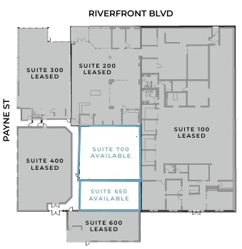921 N Riverfront Blvd, Dallas, TX à louer Plan d’étage– Image 1 sur 2