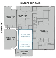 921 N Riverfront Blvd, Dallas, TX à louer Plan d’étage– Image 1 sur 2