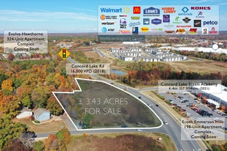 1890 Concord Lake Rd, Kannapolis, NC - Vue aérienne vue de carte - Image1