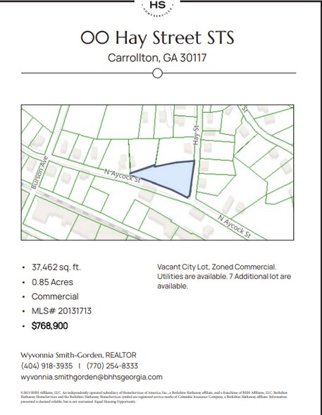 101 Hay St, Carrollton, GA à vendre - Plan cadastral – Image 3 sur 4