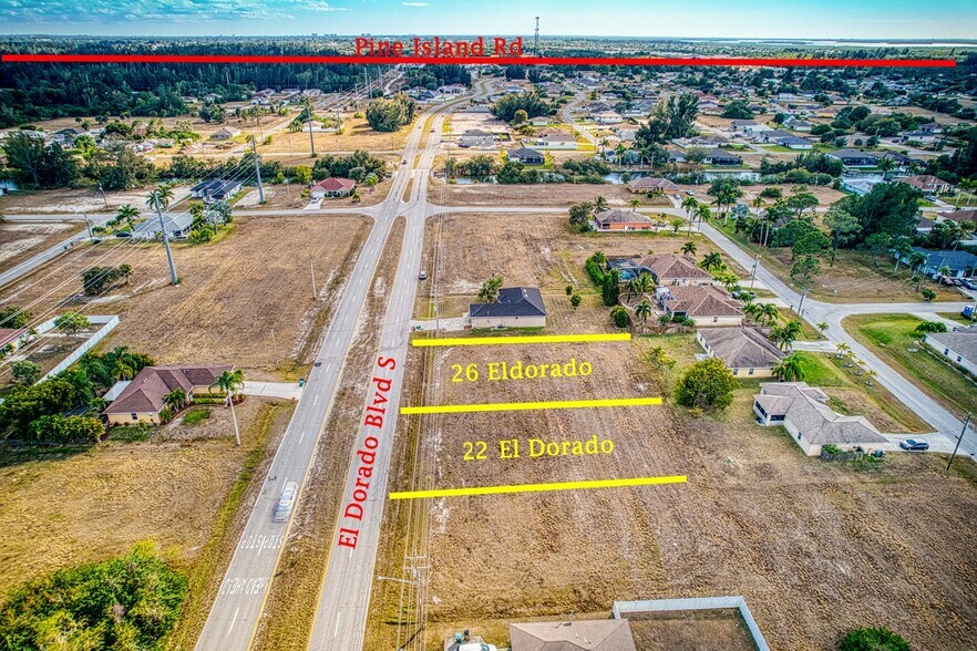 22-26 El Dorado Blvd. S., Cape Coral, FL à vendre - Aérien – Image 3 sur 7