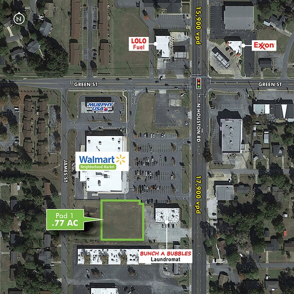 519 N Houston Rd, Warner Robins, GA à vendre - Photo de l’immeuble – Image 1 sur 1