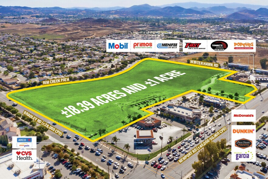 Newport Rd & Bradley Rd, Menifee, CA à vendre - Photo de l’immeuble – Image 1 sur 3