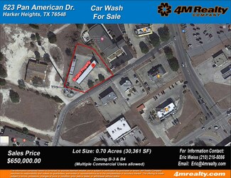 Plus de détails pour 523 Pan American Dr, Harker Heights, TX - Spécialisé à vendre