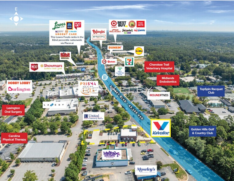 5362 Sunset Blvd, Lexington, SC à vendre - Photo de l’immeuble – Image 2 sur 6