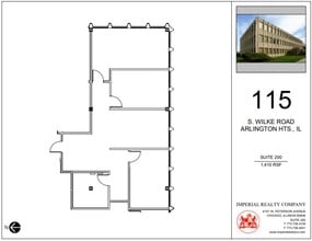115 S Wilke Rd, Arlington Heights, IL à louer Plan d’étage– Image 1 sur 6