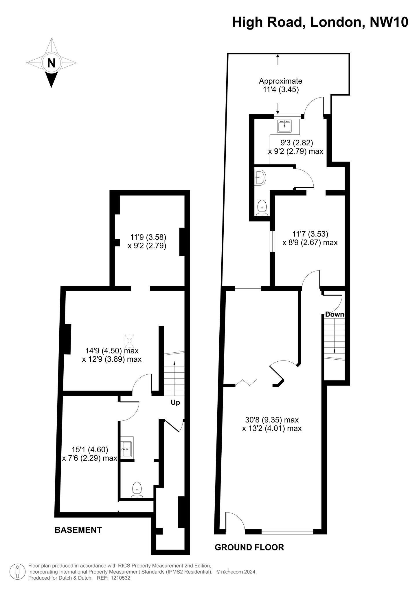 15 High Rd, Londres à louer Plan de site– Image 1 sur 1