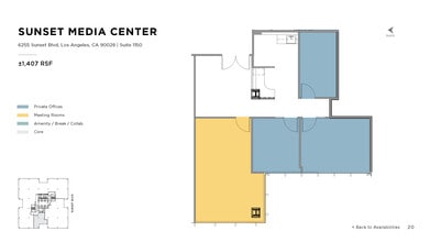 6255 W Sunset Blvd, Los Angeles, CA à louer Plan d’étage– Image 1 sur 1