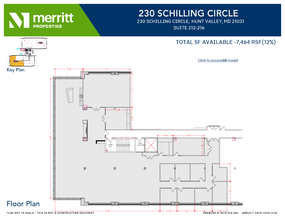 215 Schilling Cir, Hunt Valley, MD à louer Plan d’étage– Image 1 sur 1